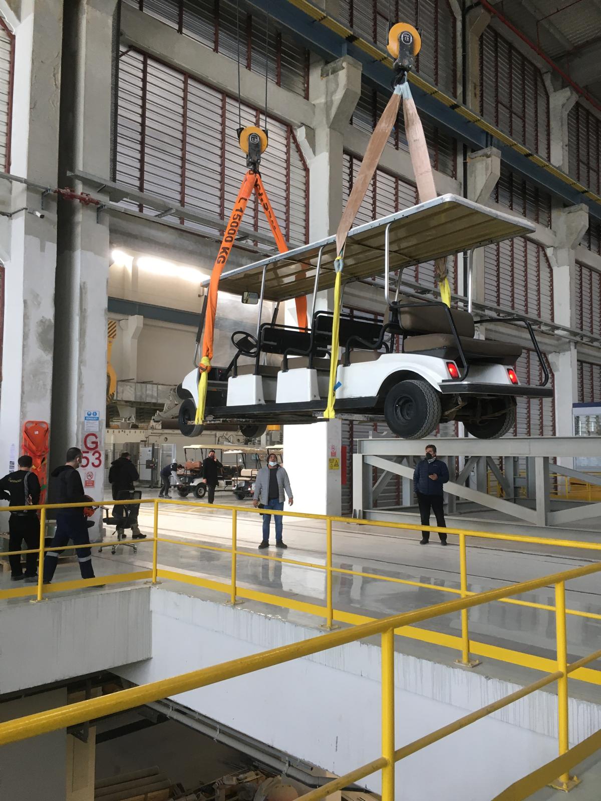 Söke Kağıt Fabrikası Açılışı — vinçle indirme